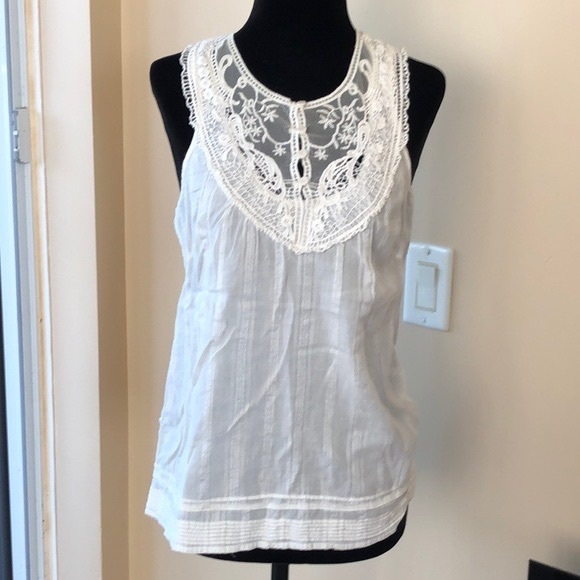 VERO MODA Lace Sleeveless Cotton tank - Picture 1 of 8
